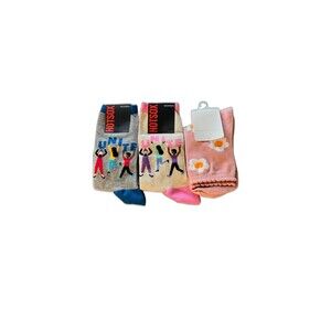 PacSun Socks HotSox L.A Hearts Unite Daisy Pink Blue Dasiy Socks Crew Socks 3 Pr